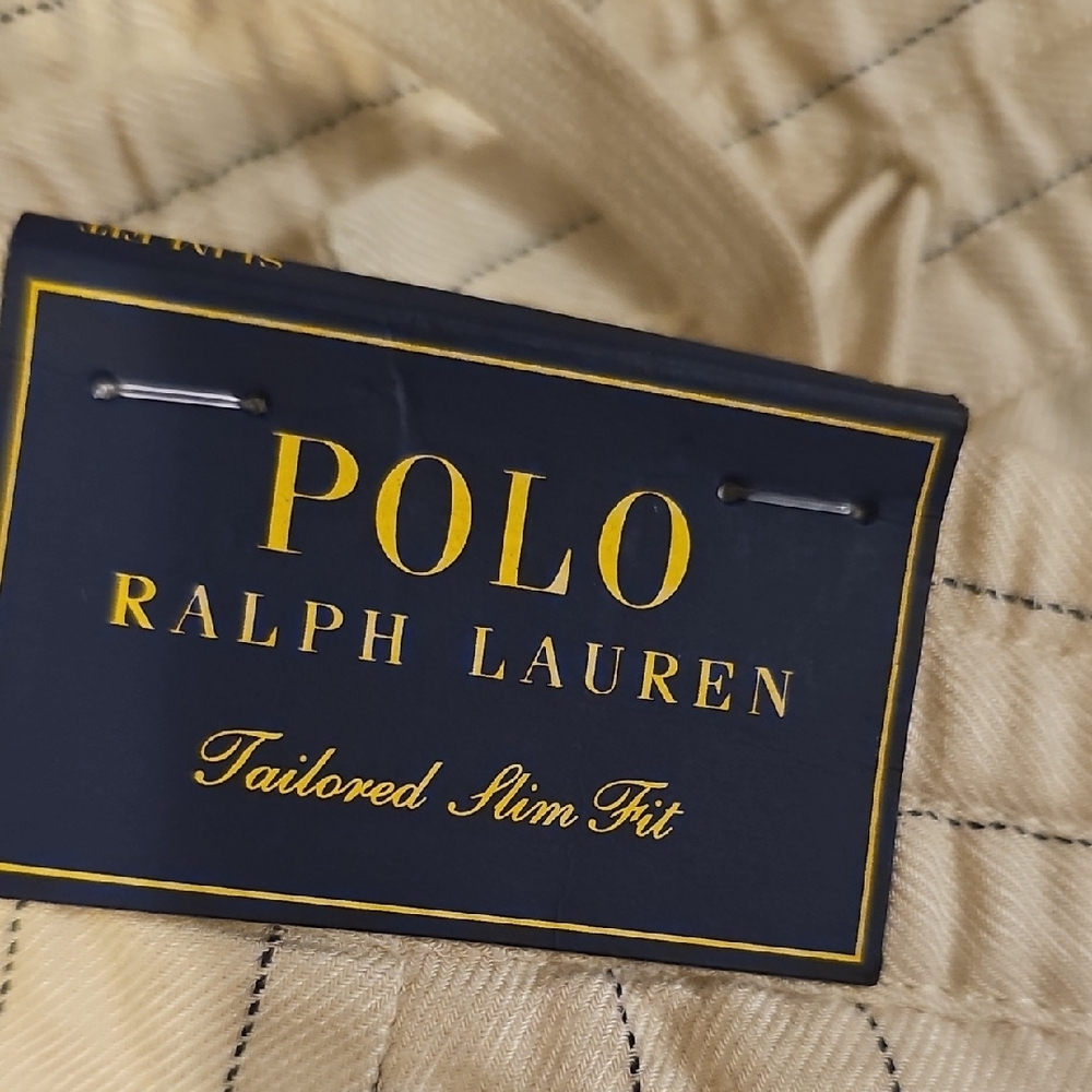 Polo Ralph Lauren Men's Beige Striped Chinos - Picture 2 of 4